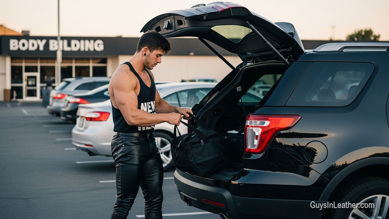 Leather at the Gym