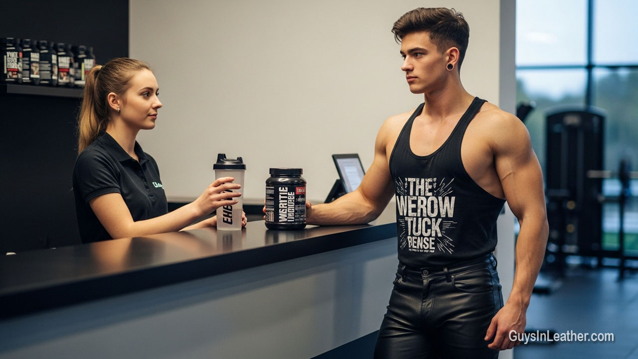 Leather at the Gym
