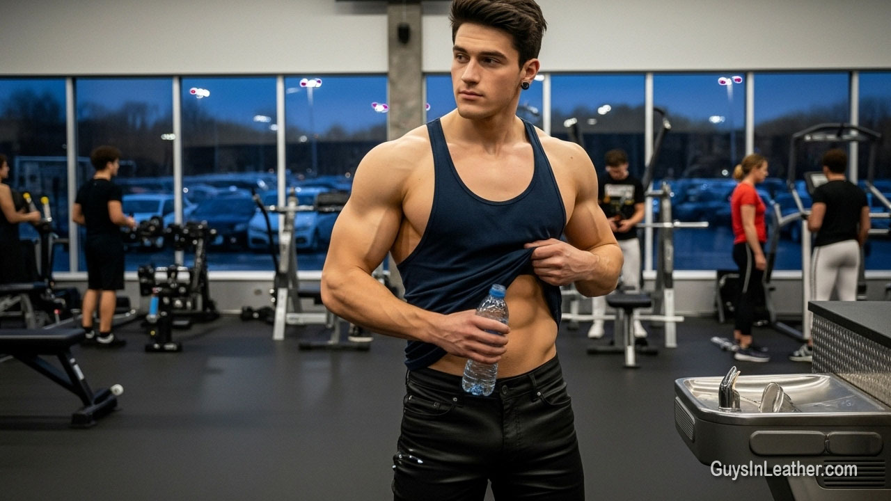 Leather at the Gym