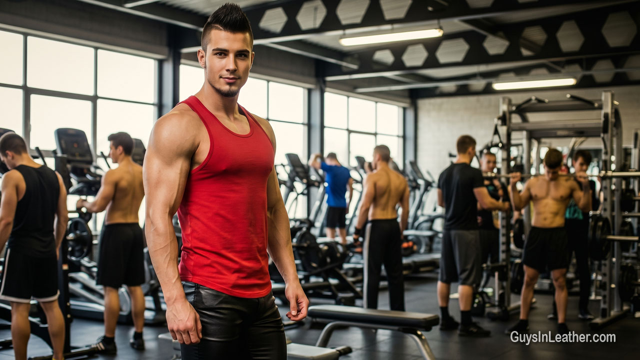Leather at the Gym