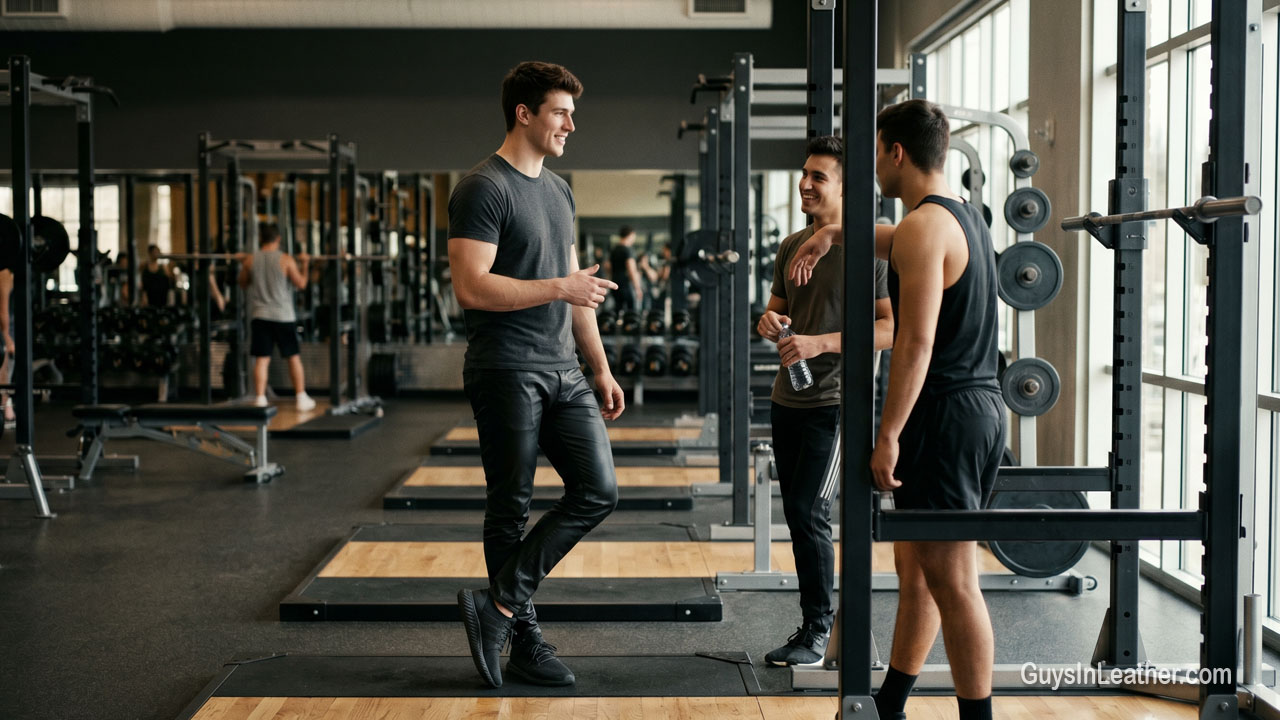Leather at the Gym